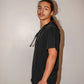 Men's Shadow Black Scrub Top