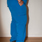 Plus Size Men's Royal Blue Scrub Pants