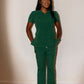 Women's Hunter Green Scrub Pants