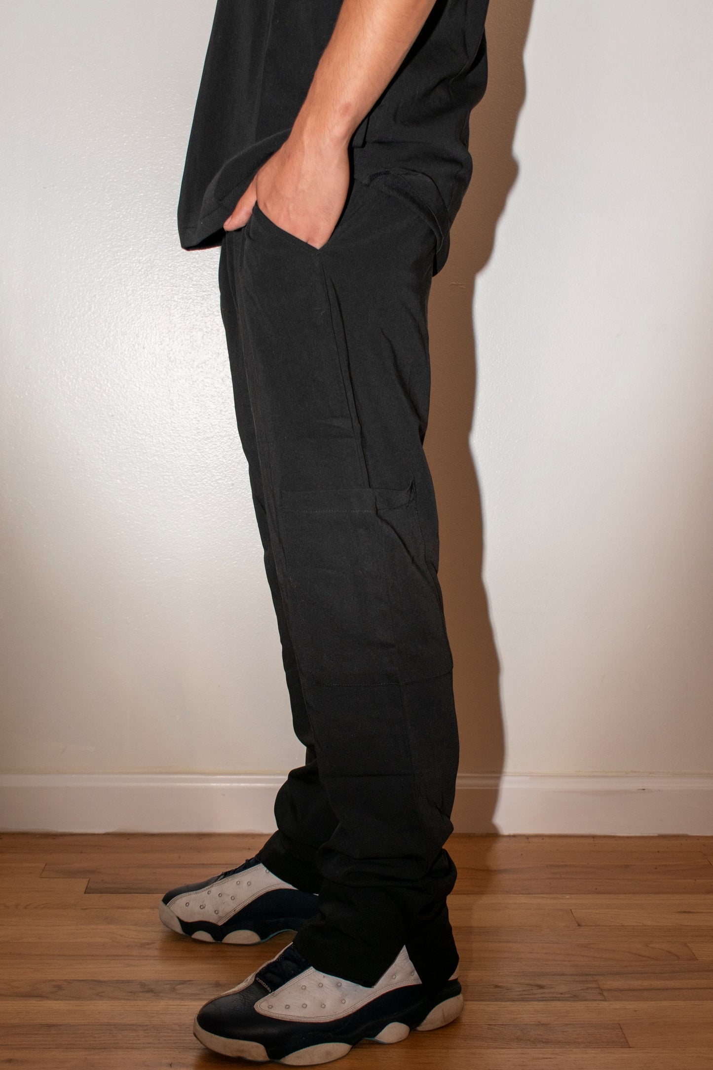 Men's Shadow Black Scrub Pants