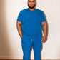 Plus Size Men's Royal Blue Scrub Pants